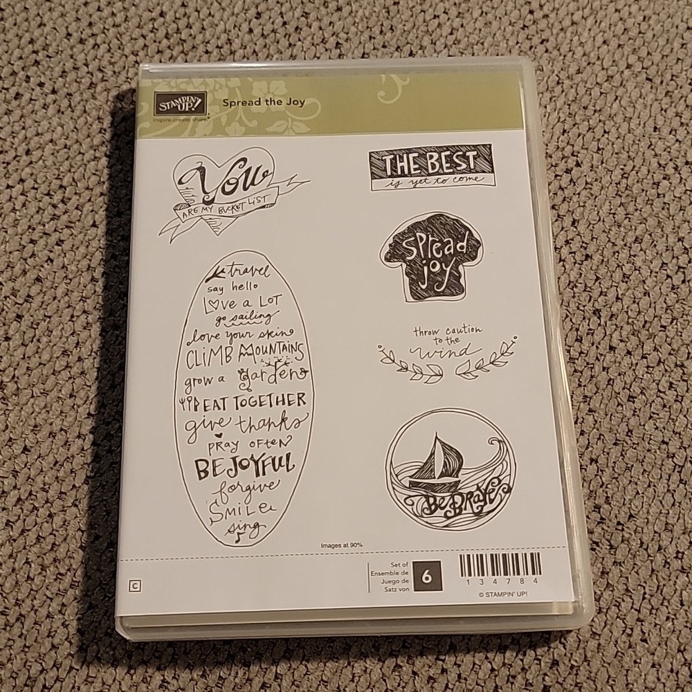 NWT Stampin Up Spread the Joy Stamp Set